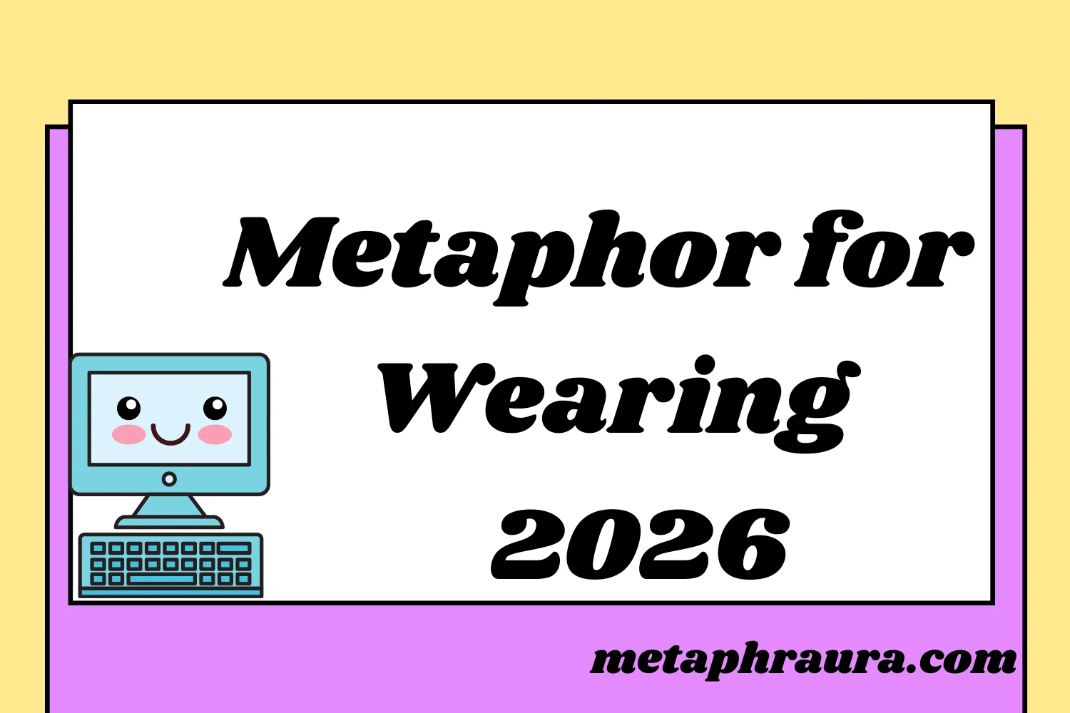 Metaphor for Wearing a Mask 2026